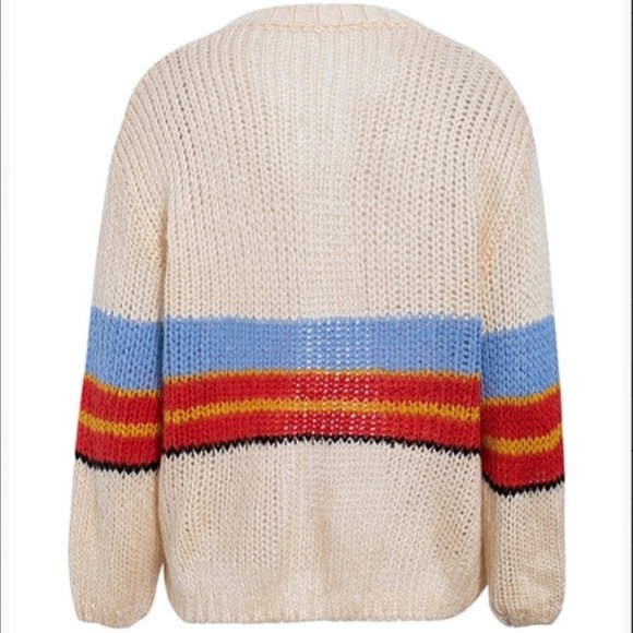 The Love of Rainbows 3/4 Sleeve Cardigan Sweater - Picture 8 of 8